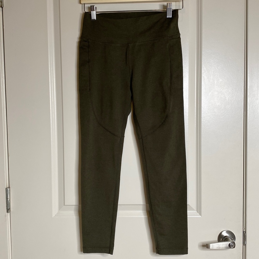 Vuori Elevation Performance Legging In Evergreen Heather Medium